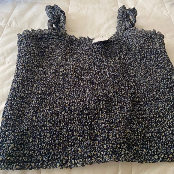 NWT Abercrombie & Fitch Floral Stretch Tank Top Medium - Picture 1 of 5